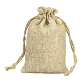 sublimation blank Faux Burlap Drawstring Bag subliblanks
